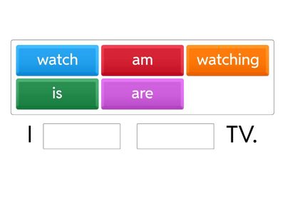1MH / 3.5 / Grammar: Present Continuous (missing parts)