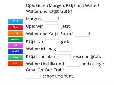 Los geht's! 1, L2. Täydennä.