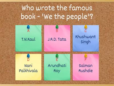 BOOKS  AND  AUTHORS QUIZ