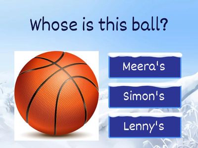 KB2 Unit 3 Whose? quiz