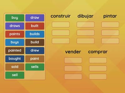 Verbs 6 (present simple and past forms)