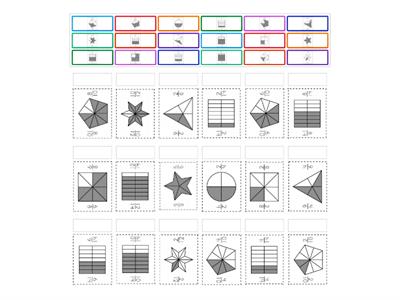 Equivalent Fractions Matching Game