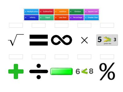 Math Symbols Match