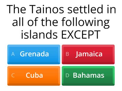 Tainos and Kalinagos