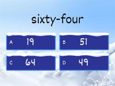 Grade 5 Numbers 0-100 Quiz