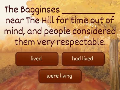 Tenses Mixed (The Hobbit)