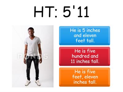 Describing Height and Weight in the U.S.