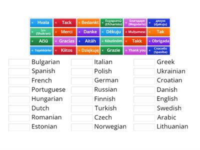 "Thank you" in 24 languages - "Dziękuję" w 24 językach 