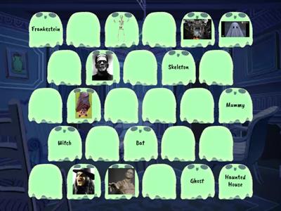 Halloween vocabulary  - MEMORY TEST 