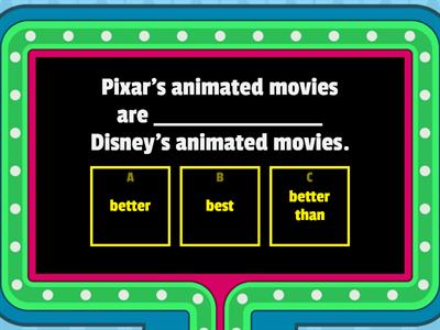 Comparatives and superlatives