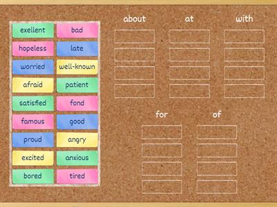 Adjectives with Prepositions 1 