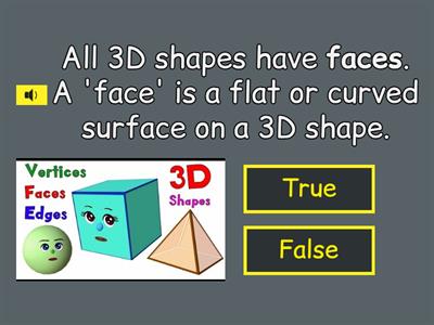 3D Shapes: Faces & Edges