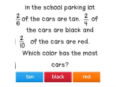 Comparing Fractions in Word Problems