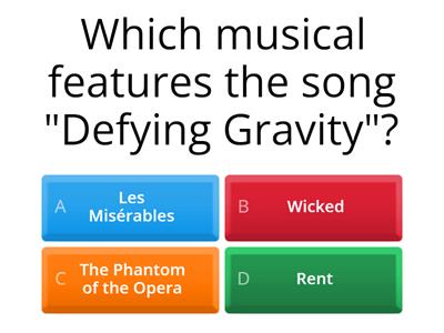 Musicals Quiz