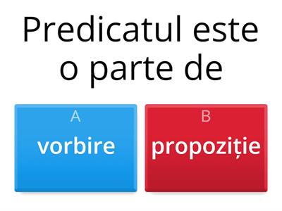 Predicatul exprimat prin verb