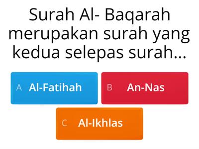 Kuiz Surah Al-Baqarah