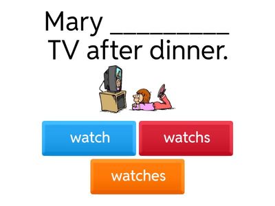 Third Person Singular - SPELLING