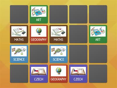 Chit Chat 2 Unit 7: SUBJECTS (pexeso)