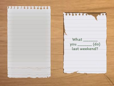 Practice: SPEAKING Past simple & Present Simple - questions