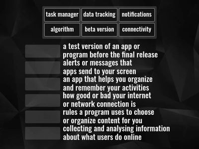 Matching Activity: “Technology Vocabulary – Match the Word and Meaning”