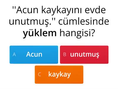 Cümlenin Öğeleri