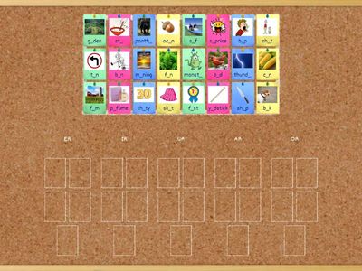 R Controlled Vowel Sort