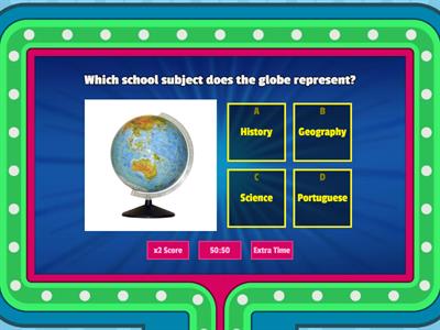 Beginner English School subjects