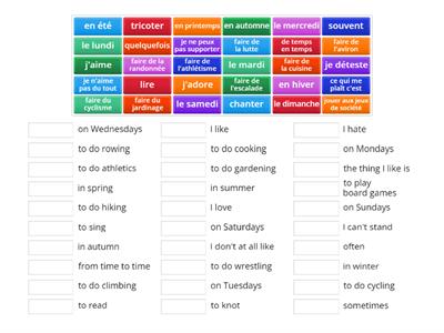 Hobbies, Opinions and When