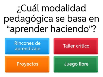 EJERCICIO MODALIDADES DE TRABAJO