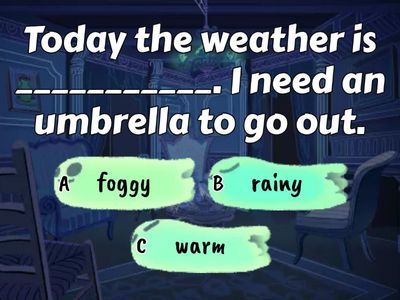 7th - MDA 2 Vocabulary (the weather, useful objects)