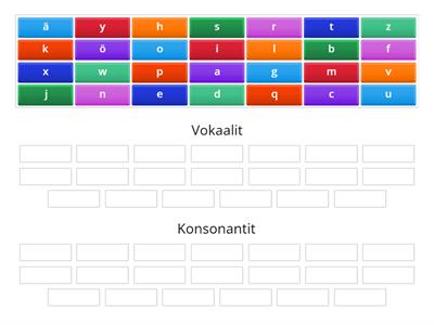8A. Vokaalit ja konsonantit