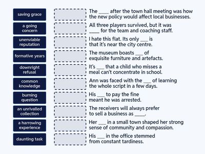 Advanced collocations 2.2