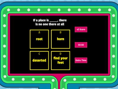 Outcomes UI. Unit 6 Vocabulary Revision