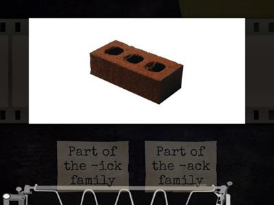 -ick or -ack Word Family