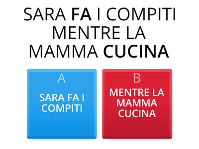 ANALISI DEL PERIODO: INDICA LA PROPOSIZIONE PRINCIPALE 