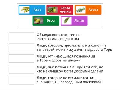 Четыре вида растений: единство народа