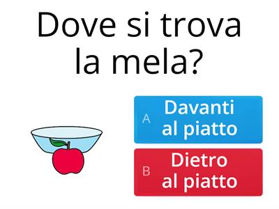 Davanti/Dietro prima elementare