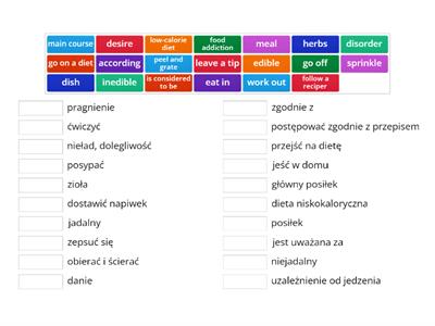 Matura - Żywienie - Unit 6