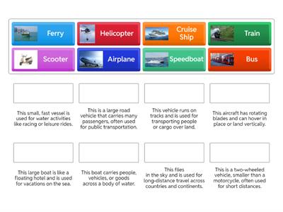 A1 Empower Transportation vocabulary