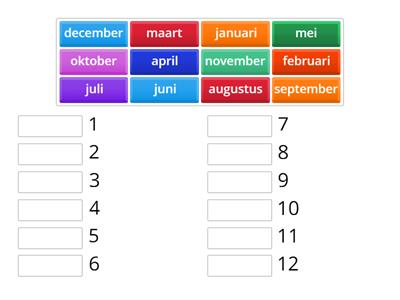 CBE BOW NTA SP1 maanden nummeren