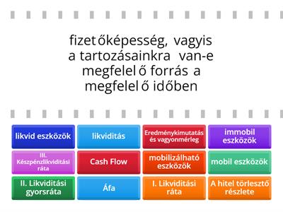 Cash Flow, likviditás