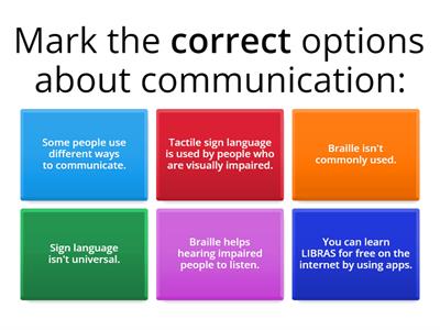 To communicate or not?