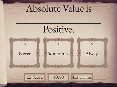 Absolute Value Practice