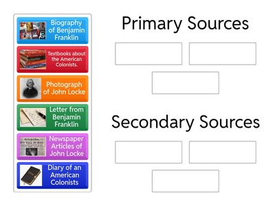 Primary Sources vs. Secondary Sources Module 6