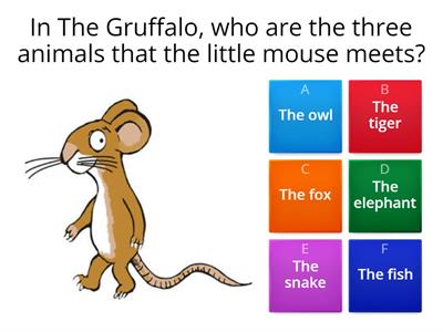 The Gruffalo quiz