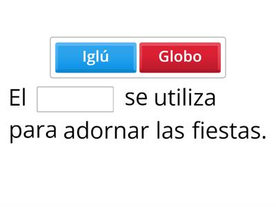 Letras compuestas "completa la oracion con la palabra correcta"