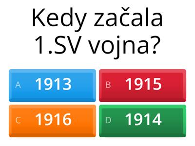 1.Sv vojna a Medzivojnove obdobie.