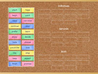 Infinitives vs. Gerunds 