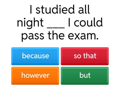 Purpose and Reason Quiz