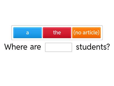 Articles B1 ESOL Level 1